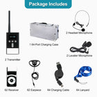 T130P/T131P Guided Tour System - KIT 3: 2 Transmitters + 62 Receivers + 1 Charging case