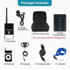 T130P/T131P Guided Tour System - KIT 5: 1 Transmitter + 20 Receivers + 1 Charging base + 1 Carry case