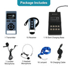 TT106S Simultaneous Interpretation System - Right Ear Receiver - KIT 2：1 Transmitter + 15 Receivers + 1 Charging base