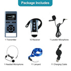 TT106S Simultaneous Interpretation System - Left Ear Receiver - KIT 3：1 Transmitter + 10 Receivers