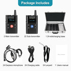 TT126 Two-Way Tour Guide System - US version - KIT4: 2 main transmitter + 22 sub-transmitters + 1 charging case